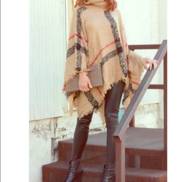 Burberry like Poncho