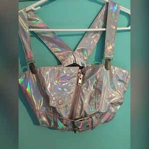 Lip Service Cult Holographic Top