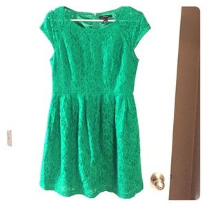 Green Lace Forever 21 Dress Large