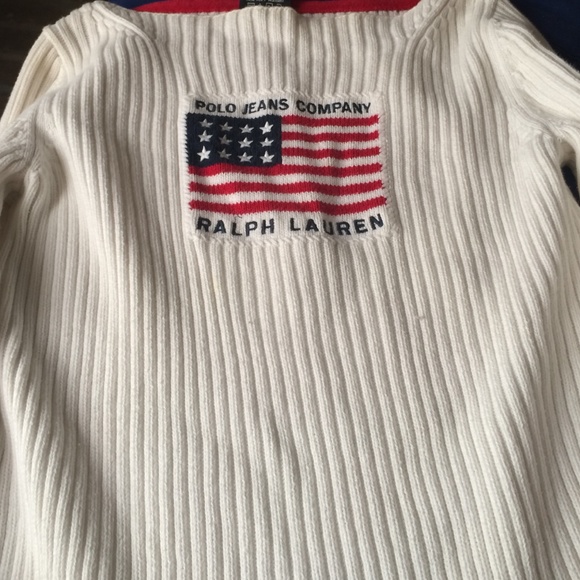 Polo white sweater