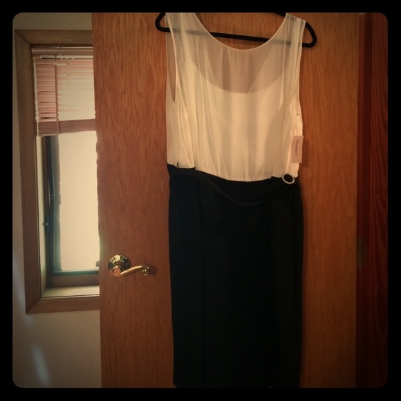 Dress Barn Dresses & Skirts - New with tags! Black and white sleeveless dress.