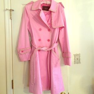 Gently used light pink Coach trench coat