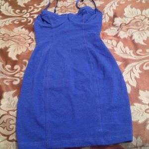 American Apparel Bustier Dress size xs royal blue