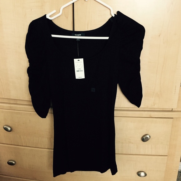 Black Express shirt.