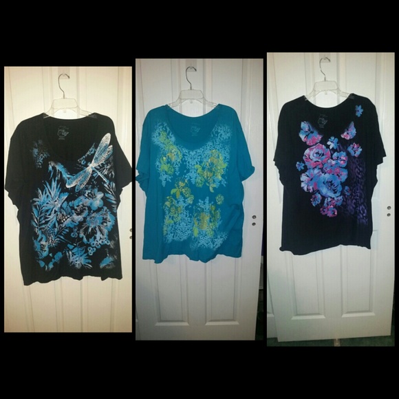 4 Tops, Size 5X  (30/32)