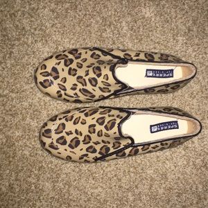 Sperry Topsider cheetah rain shoes