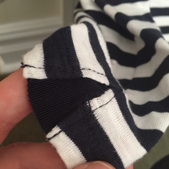 Banana Republic Navy and White Striped Top - Picture 4 of 4