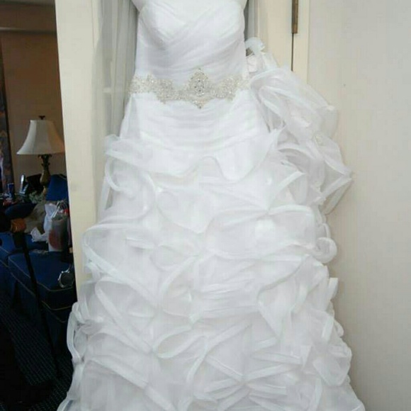 white silk bridesmaid dresses White Silk Bridal Dress 100% Mulberry  Halter Bias Cut M