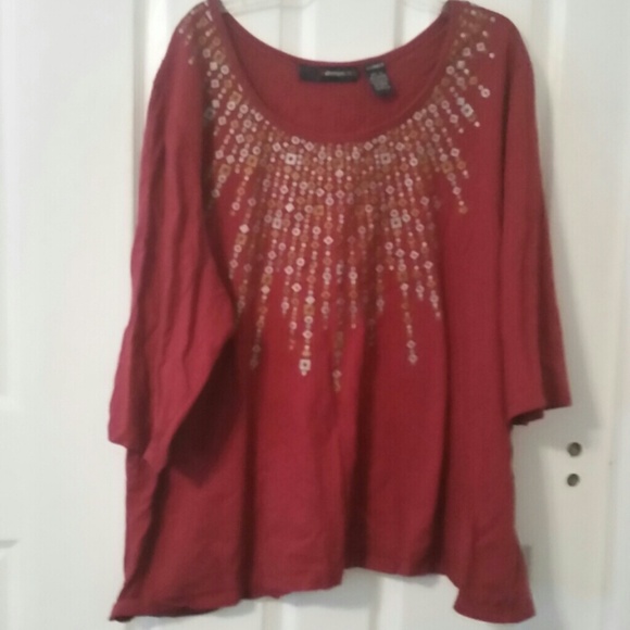 Denim 24/7 - Dark Red/Purple, Size 3X