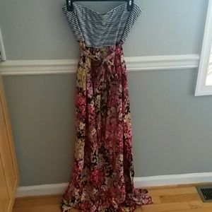 Xhilaration strapless maxi dress size extra large