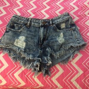 PacSun high rise shorts