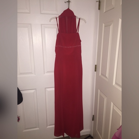 Red gown