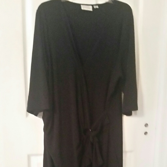 Avenue, Black Wrap Dress, Size 22/24 - Picture 1 of 1