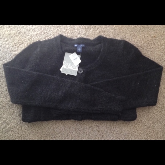 Gap Alpaca Button Up Cardigan (black) - Picture 1 of 3