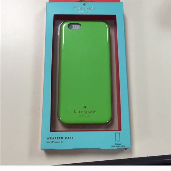 Kate Spade wrapped green iphone 6 case