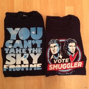 FIREFLY XL TSHIRT LOT OF 2