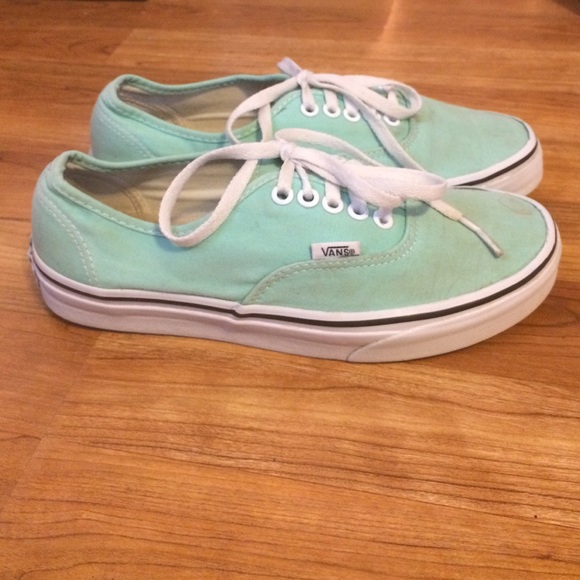 Tiffany blue vans