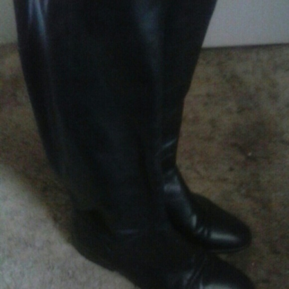 black knee high boots