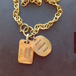 Long dog tag necklace