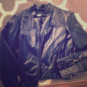arden b. faux leather moto jacket