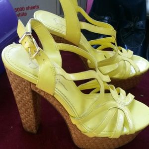 Jessica Simpson cork heels