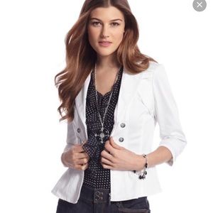 White House Black Market White Jacket