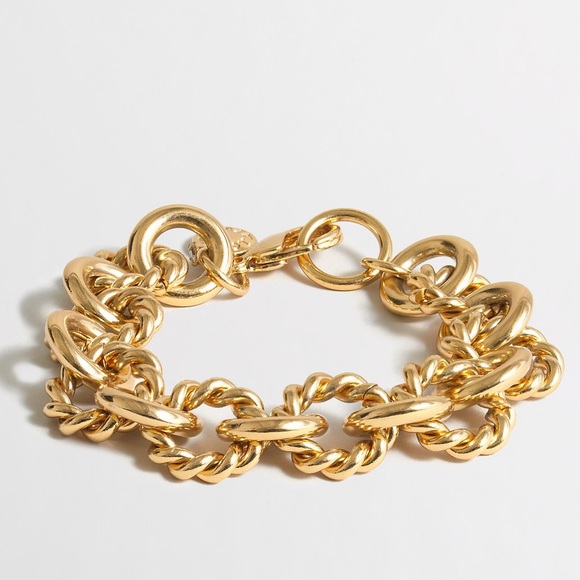J. Crew Jewelry - J. Crew Gold Link Stacking Bracelet