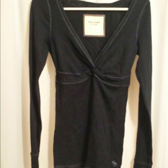 Abercrombie & Fitch shirt top navy