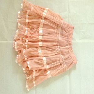 pink gauze cake mini skirt