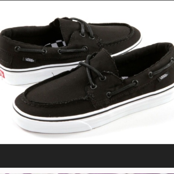 Black unisex vans