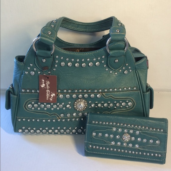 Designer shoulder bag and wallet