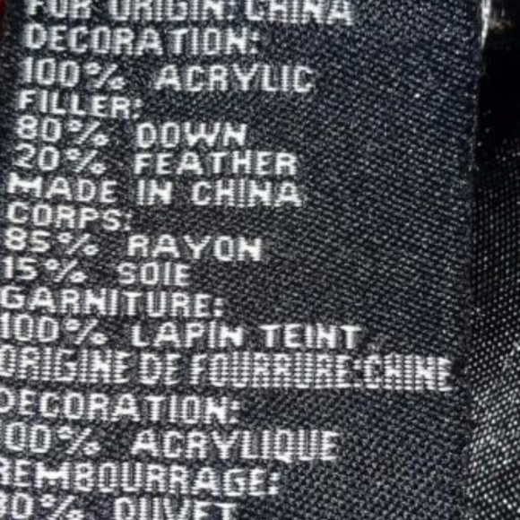 BEBE JACKET coat rabbit fur trim BLACK, hooded - Picture 4 of 4