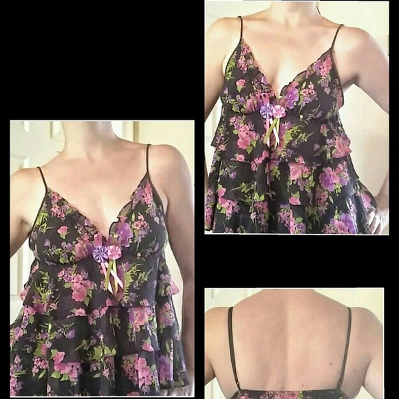 Betsey Johnson Intimate Size Medium Floral