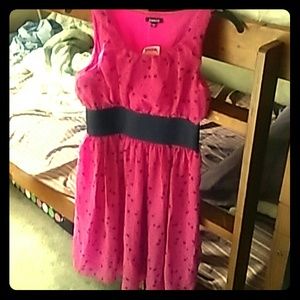 Zunie pink and blue heart printed blouse