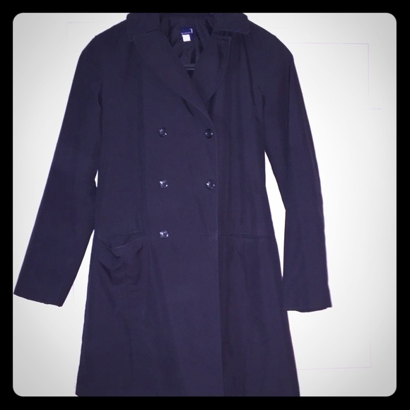 Gap nylon type trench coat black size s - Picture 1 of 1