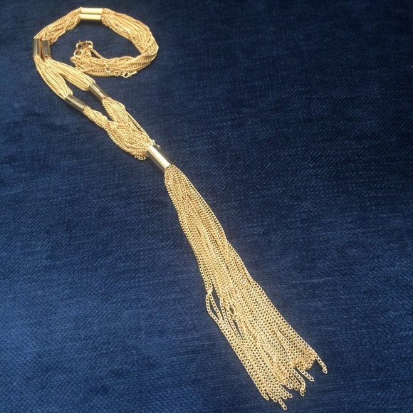 PANACEA tassel fringe necklace