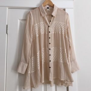 Free People Button-Up
