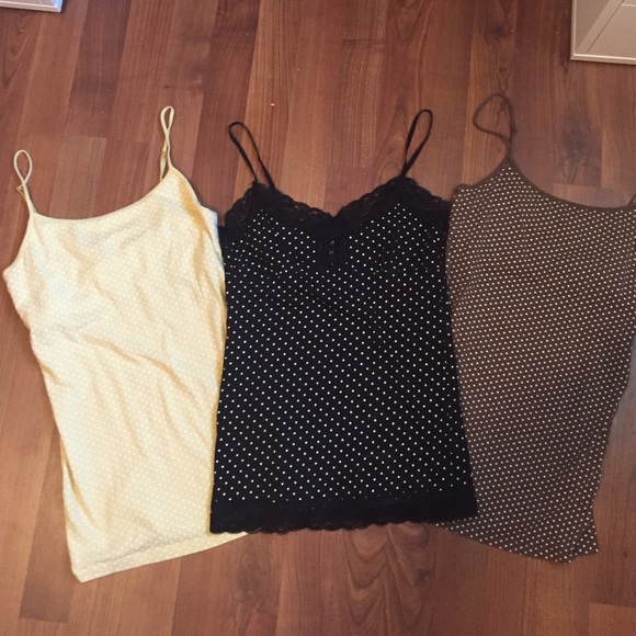 3 Aeropostale Spaghetti Strip Tops