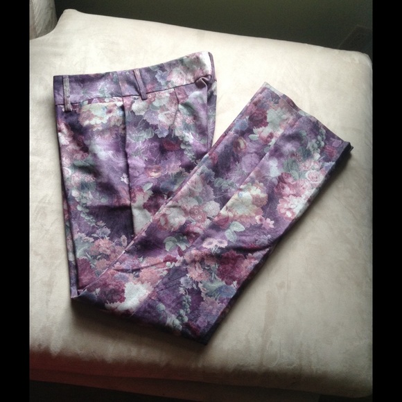 Karen Kane floral trousers size 6 - Picture 2 of 4