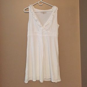 White lightweight cotton sundress