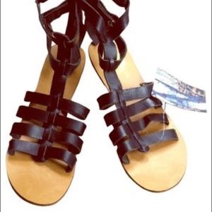 Black Gladiator Sandals // Ecoté // UO