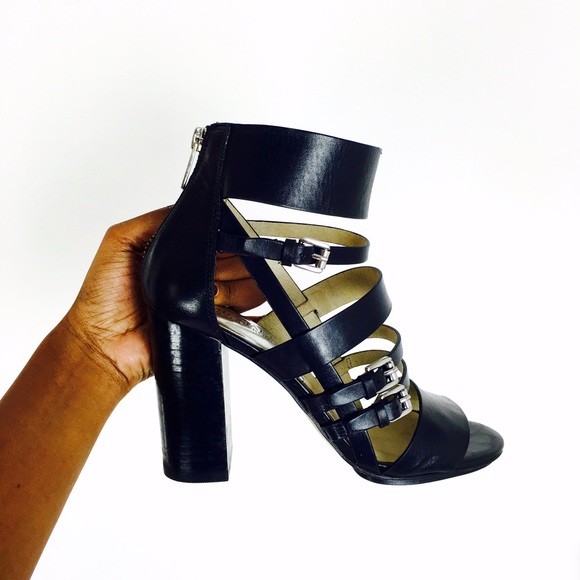 πHPπ MICHAEL KORS genuine leather strappy heels - Picture 3 of 4