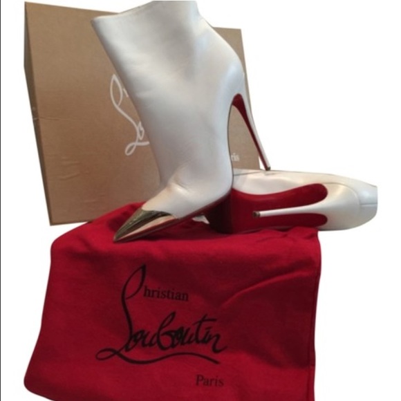 Christian Louboutin Calamijane Boot White