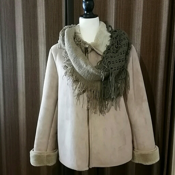 Faux Suede Jacket
