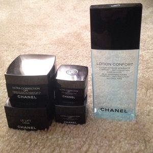 Chanel skincare empty jars