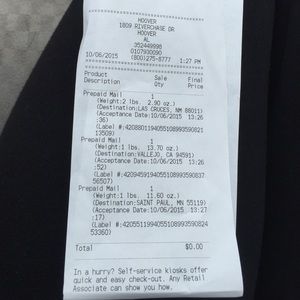 Shipment conformation