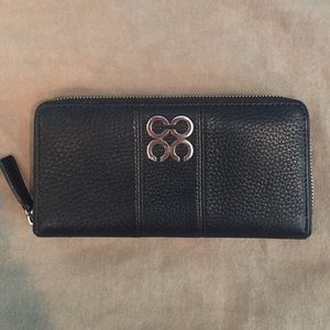Coach Leather Accordion Zip Wallet
