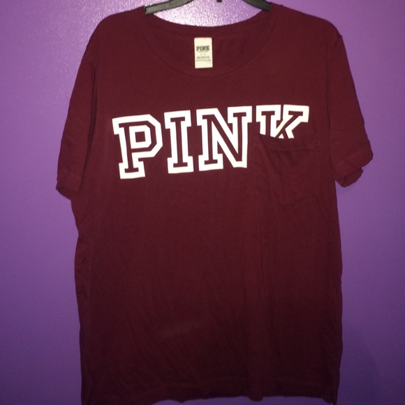 PINK Logo Pocketed Tee