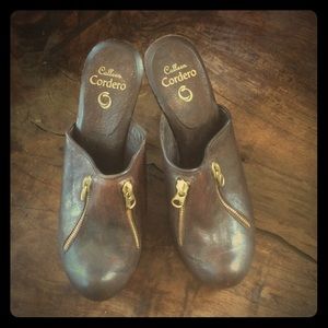 Boho Calleen Cordero Heeled Clogs size 7