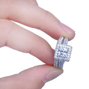 14k white gold filled ring